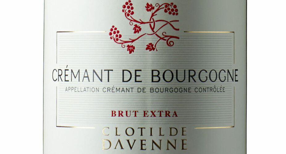 GODT KJØP: Clotilde Davenne Crémant de Bourgogne Extra Brut.