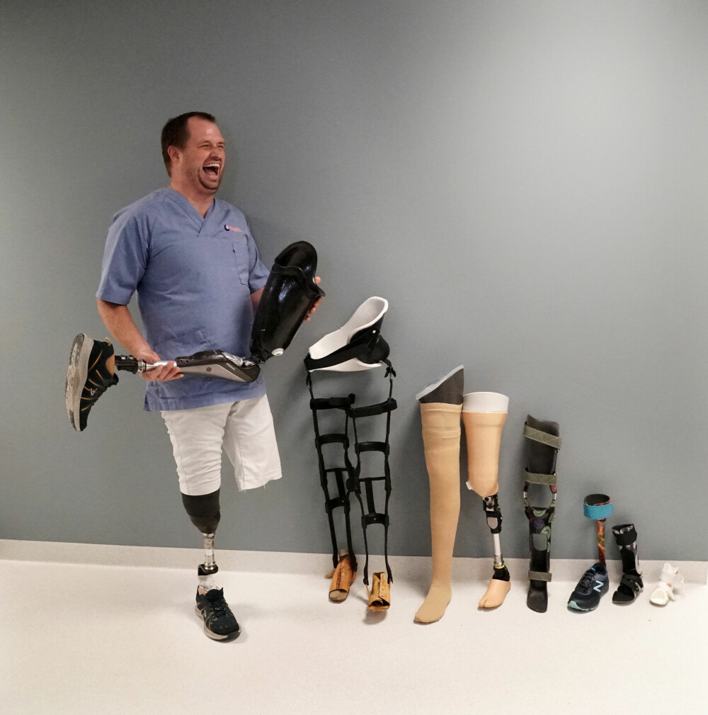 <b>NYTT LIV:</b> Jan Roger Klakegg har kjent på kroppen hvor viktig proteser er for å klare hverdagen igjen etter at sykdom og behandling er tilbakelagt − for voksne som for barn.