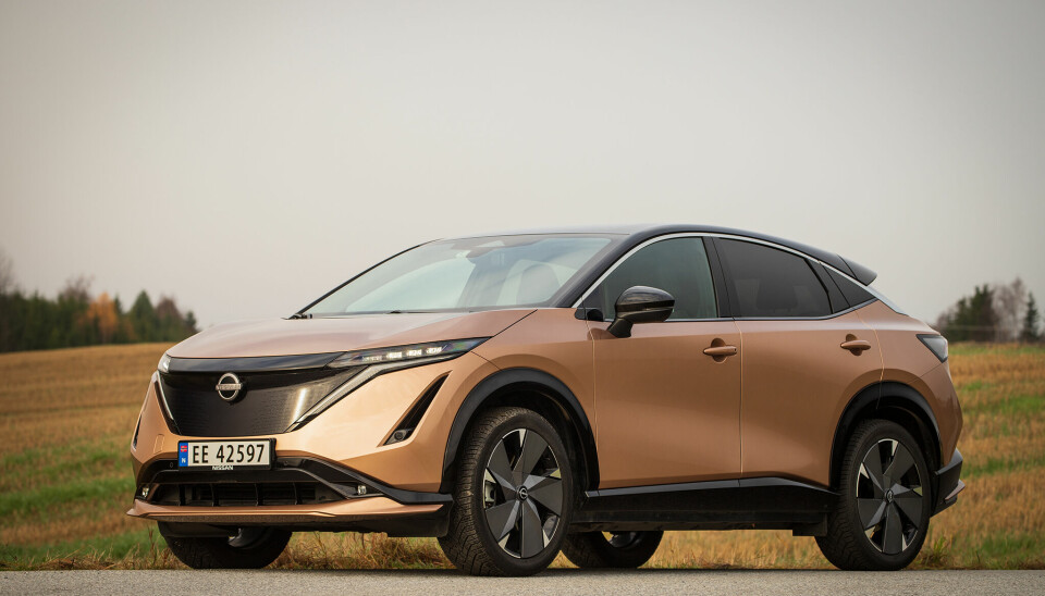 GREI BASIS: Med det minste batteriet på 63 kWh har Ariya fortsatt akseptabel rekkevidde, og prisen fra rundt 450 000 kroner i Advance-versjon er rett og slett mye bil for pengene.
