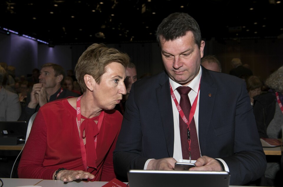 GODE, GAMLE KOLLEGER: Peggy og den forhenværende LO-lederen, Hans Christian Gabrielsen, sto hverandre nær. Det var et stort sjokk da han døde så altfor tidlig.