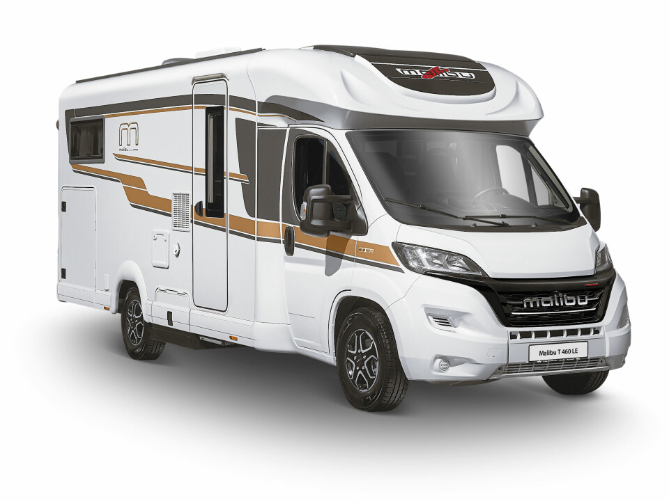 DELINTEGRERT: Malibu-en er basert på Fiat Ducato og har en 160 hesters turbodiesel i kombinasjon med nitrinns automat.