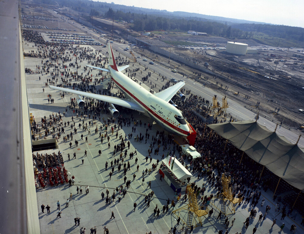 <b>KJEMPE:</b> Da Boeing 747 ble vist frem første gang 9. februar 1969, var flyet 2,5 ganger større enn forgjengerne. 