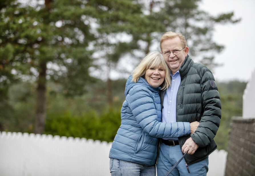 HVERANDRES PÅRØRENDE: Bente (66) og Kai Aamodt (69) har begge vært alvorlig kreftsyke og stilt opp som hverandre pårørende.
