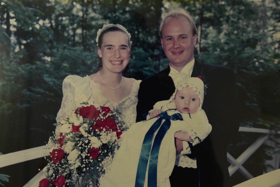 <b>LYKKELIGE:</b> Marion og Jan Runar giftet seg i 1997 og hadde barnedåp for eldstemann Alexander samme dag.