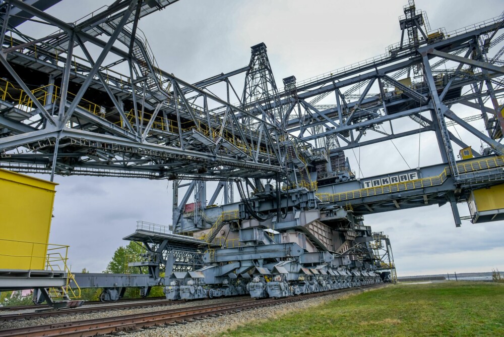 <b>MUSEUMSGJENSTAND:</b> Det er enorme dimensjoner over gruve­maskinen Förderbrücke F60.