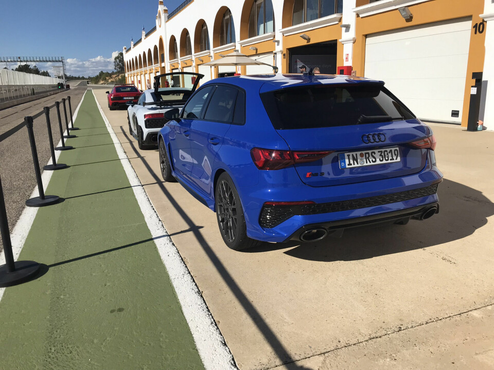 TIL NORGE: Ikke alle RS-modellene tas til Norge, men RS3 kommer som Sportback i likhet med blant andre RS4 og RS6 som stasjonsvogner, samt SUV-en RS Q3.