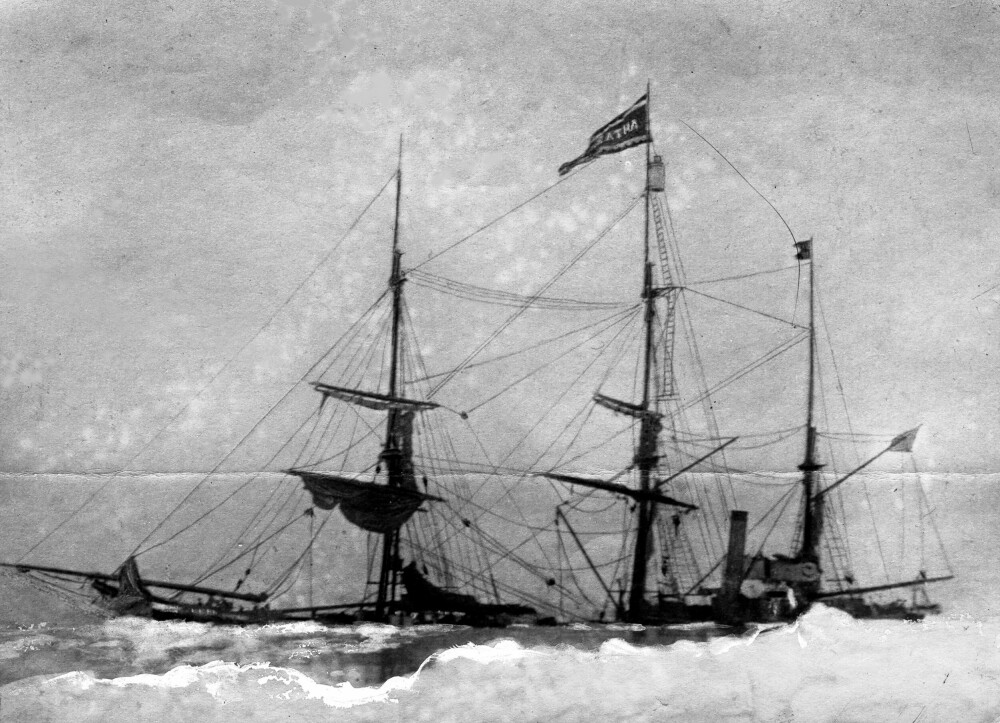 <b>KNUST:</b> D/S «Antarctic» gikk ned formiddagen 12. februar 1902, og ekspedisjonen mistet sitt hjem.