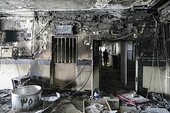 <b>OPPTØYER:</b> En brann brøt ut under fengselsopprøret i Evin-fengselet i oktober i fjor. Menneskerettighetsorganisasjoner mener iranske myndigheter brukte anledningen til å begå voldsovergrep mot fangene.