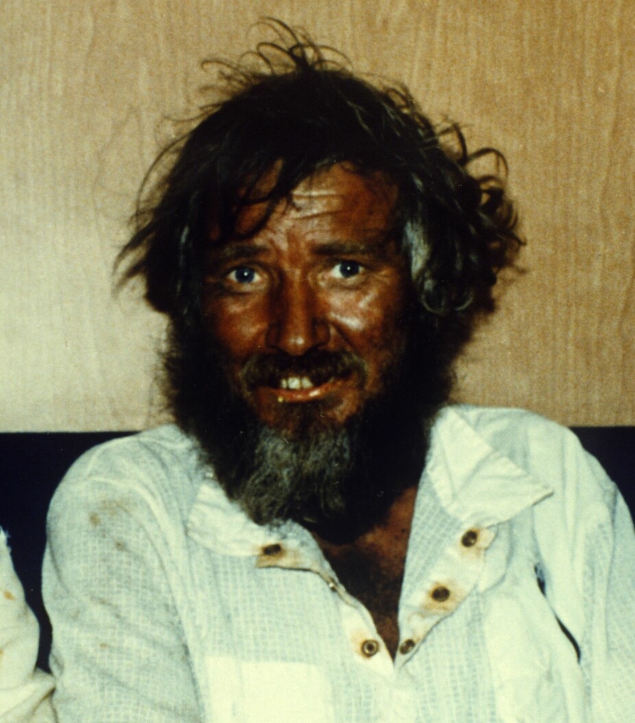 <b>HALVT ÅRS SKJEGG:</b> – Jeg trodde aldri jeg skulle få se hverken Robinson Crusoe eller Ben Gunn fra Sjørøverøya i levende live noen gang. Men du ser ut som begge, sa kapteinen på skipet som plukket opp bergenseren Einar Geir Einarsen fra havet i mars 1986.