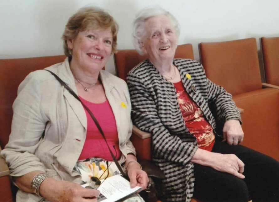 KONSERT: Her er Tove og moren på konsert i Troldsalen på Troldhaugen.