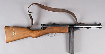 <b>DRAPSVÅPENET:</b> En Husquarna kulesprutepistol fra 1930-tallet ble brukt under drapet på ekteparet Johansen/Nilsen. 