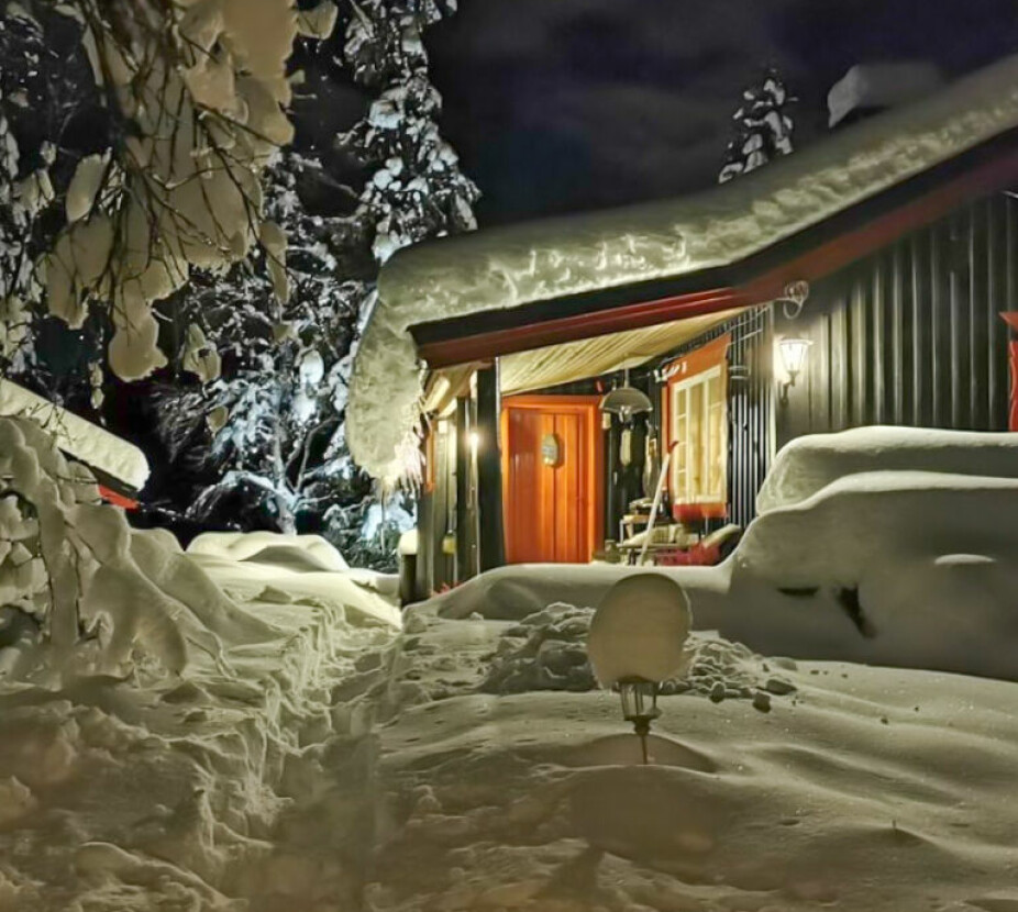VINTER: Når snøen har lavet ordentlig ned, blir det ganske så vintereventyrlig på Tonsåsen.