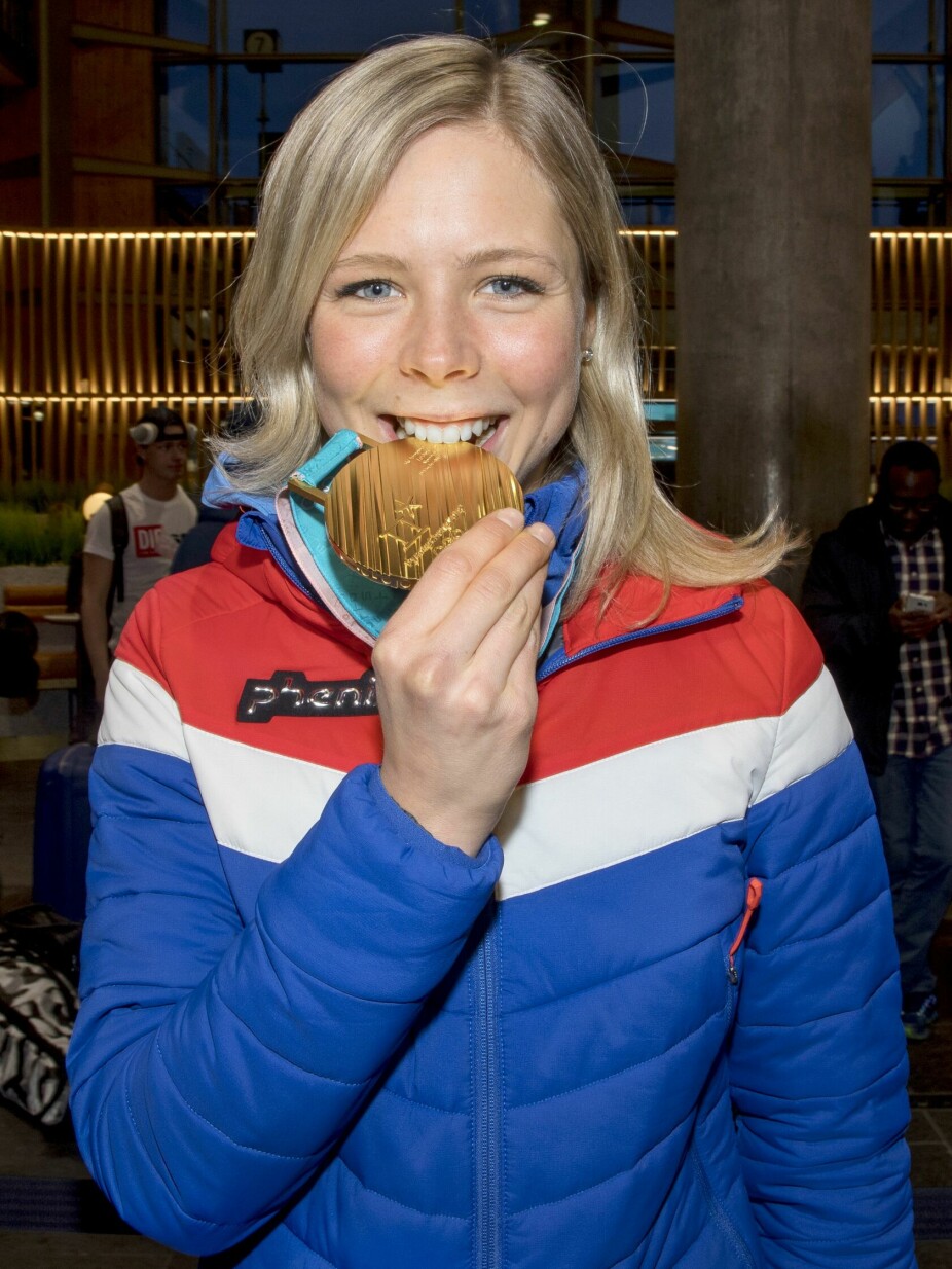<b>MAREN LUNDBY:</b> Under OL i Pyeongchang i 2018 ble Maren historisk da hun tok Norges aller første hoppgull på kvinnesiden. Det smakte godt for Toten-jenta.