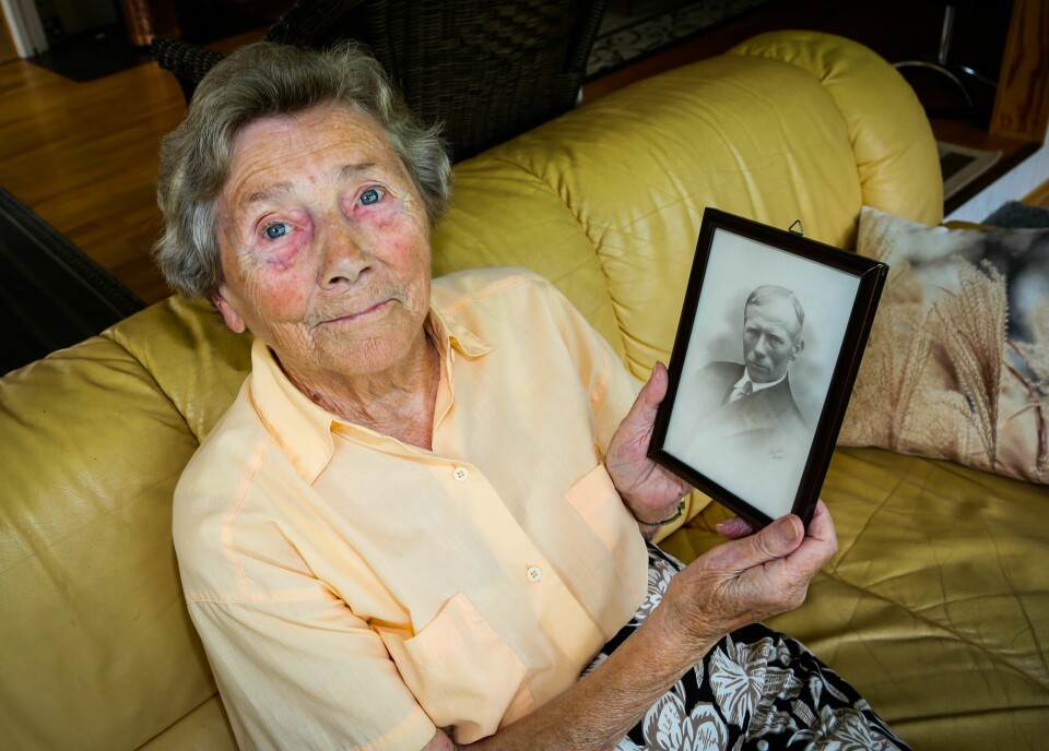 MISTET FAREN: Nå avdøde Kjellaug Busets far var ombord på hurtigruteskipet «Irma» da det ble senket av norske motortorpedobåter under norsk kommando.