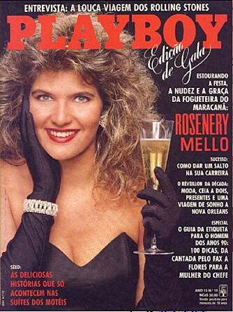 <b>15 MINUTTERS BERØMMELSE:</b> Kvinnen som kastet «bomben» på Rojas, fikk godt betalt for å kaste klærne i den brasilianske utgaven av Playboy.