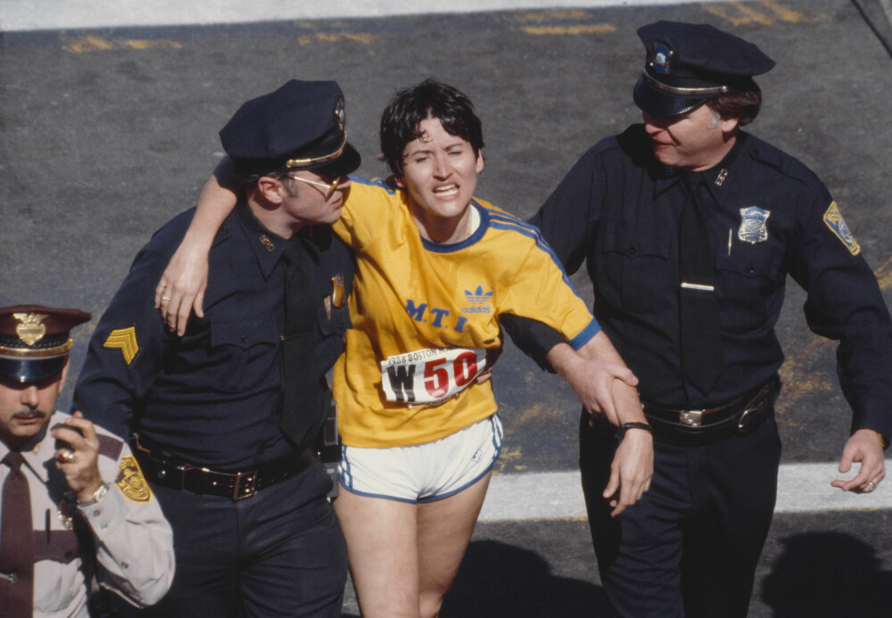 <b>SJOKKSEIER:</b> Rosie Ruiz fikk hjelp av politiet etter målgang i Boston. Hun hadde da knust løyperekorden. Men det fantes en forklaring.  