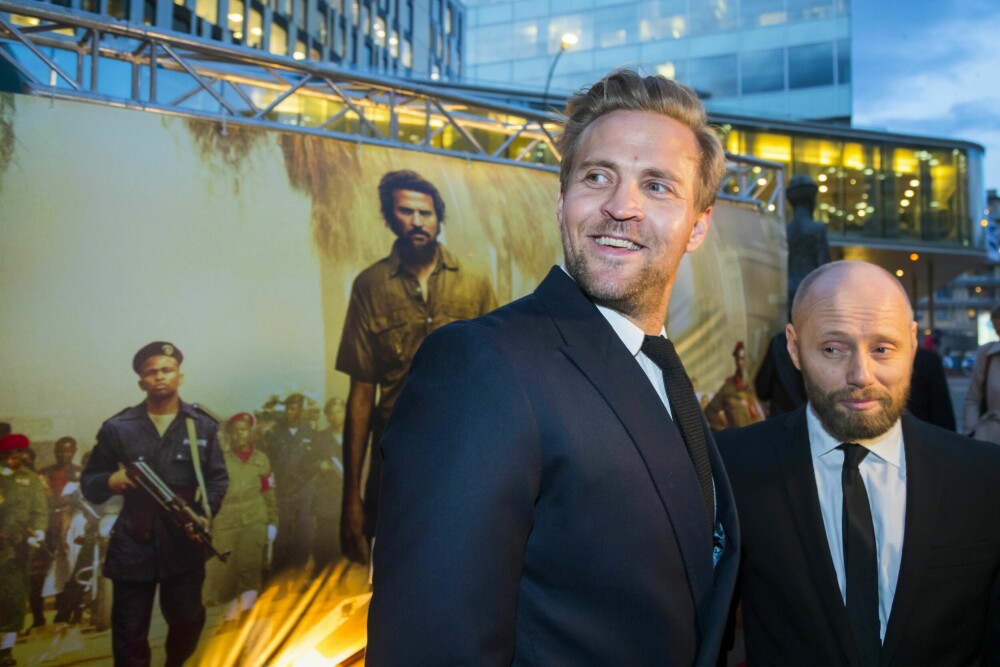 <b>FILMSTJERNE:</b> Sammen med Aksel Hennie spilte Tobias henholdsvis Tjostolv Moland og Joshua French i «Mordene i Kongo» i 2018. 