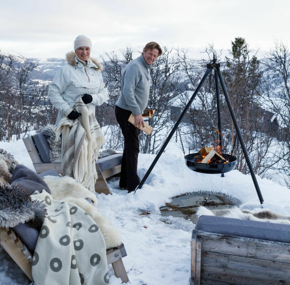 HYTTE PÅ UVDAL: Uvdal byr på et vintereventyrlig fjellandskap som paret setter stor pris på.