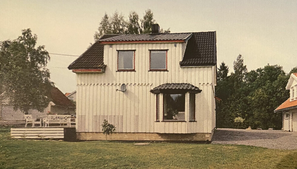 HAGE FØR: Det er gjort store forandringer på huset etter at Pål-Øyvind og Kine kjøpte det.