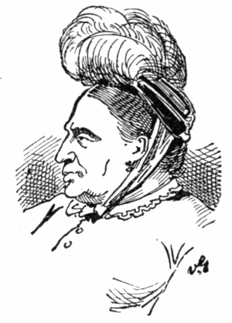 FRU MANDELBAUM: Illustrasjon av Fredericka «Marm» Mandelbaum.