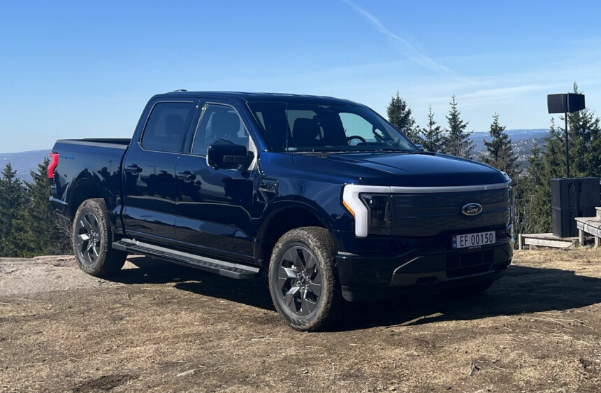 Fords digre elektriske pickup kommer til Norge