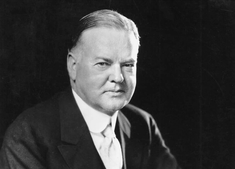 TIL TOPP: «Operasjon Alaska» ble også presentert for direktøren for USAs finske hjelpefond, tidligere president Herbert Hoover.