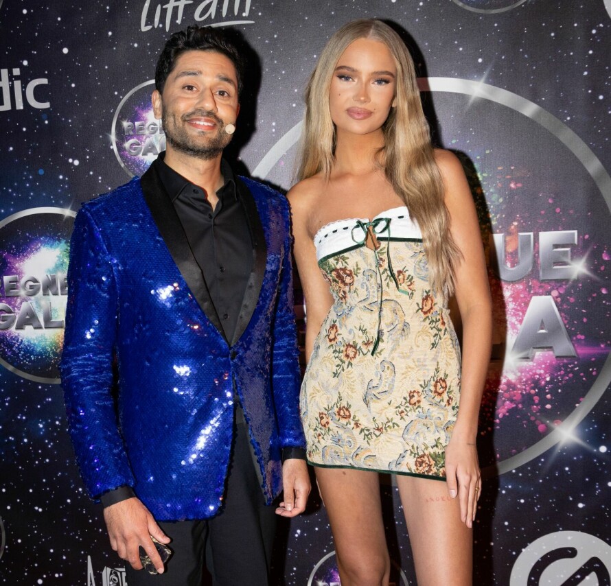 REGNBUE GALLAEN: Under Regnbue-gallaen, de skeives store festgalla på Chateau Neuf i Oslo, var NRK-profilen Noman Mubashir og influenseren Emma Ellingsen vertskap.