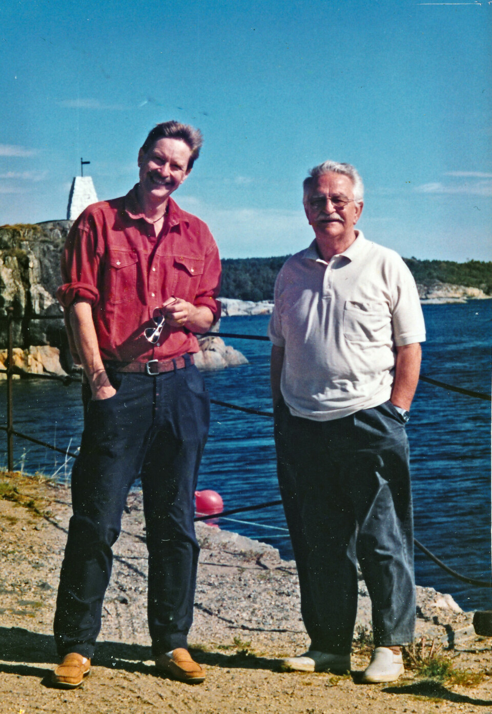 FAR OG SØNN: Gorm Helge fikk god kontakt med faren de siste 10 årene han levde. Her er Siegfried Rudschinat på ett av Norgesbesøkene.