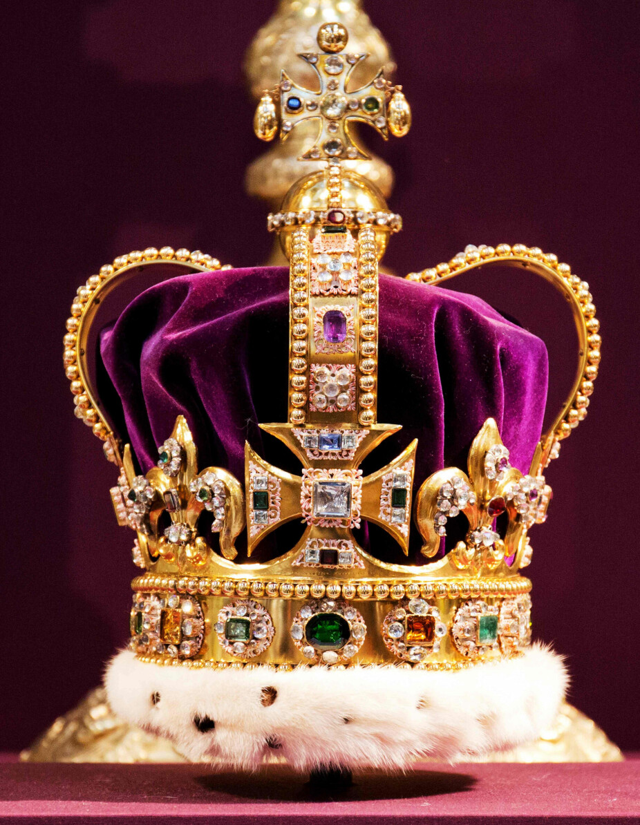 <b>KRONEN</b>: St. Edwards crown er den kronen kong Charles kommer til å ha på hodet under selve kroningen.