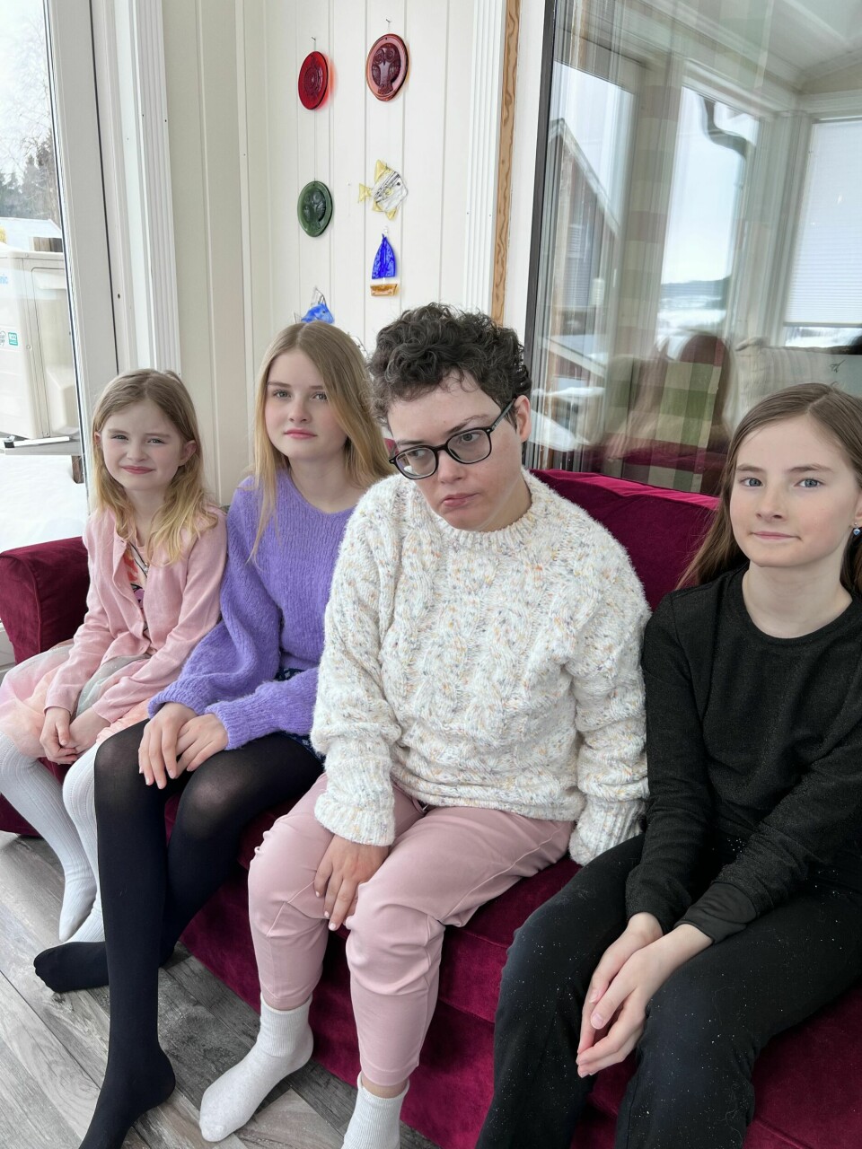 TANTE: Siri er ofte på besøk hos Siri og er tante til hennes tre døtre; Julie, Emilie og Nora.