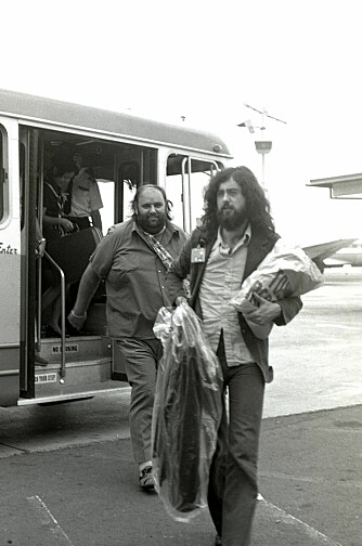 <b>SJEFEN I BUSSEN:</b> Manager Peter Grant hindret mafiaens løpegutter i å banke opp Jimmy Page og de andre medlemmene av Led Zeppelin.
