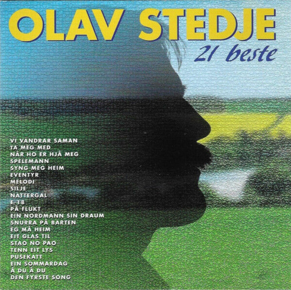 HOLDT PÅ EN STUND: Det kan være morsomt å se tilbake på gamle platecover med Olav Stedje.
