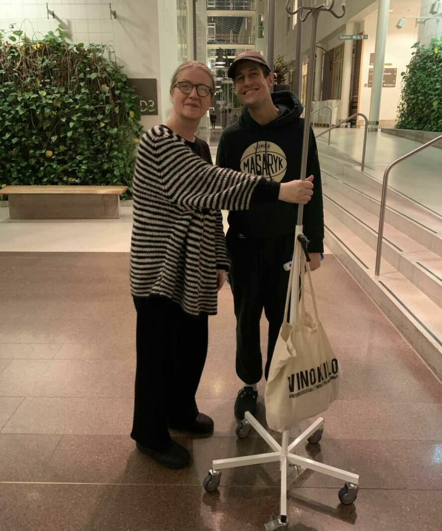 GIKK FINT: Både mor og sønn klarte operasjonen fint, og i dag fungerer den nye nyren veldig bra