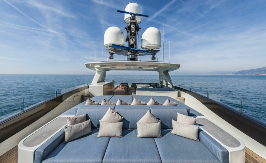 SOL OPPE: Det største soldekket ligger i toppetasjen.