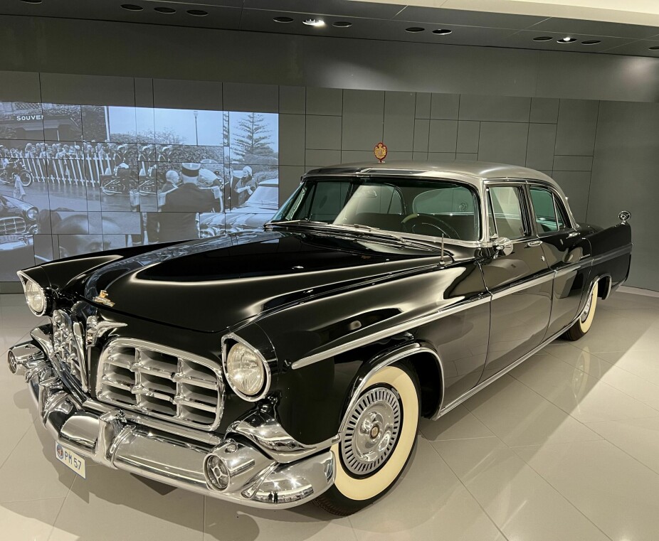 <b>I MØTE MED GRACE:</b> Denne Chrysler Imperial fra 1956 ble blant annet brukt til å møte Grace Kelly da hun kom til fyrstedømmet for å gifte seg med prins Rainier lll.