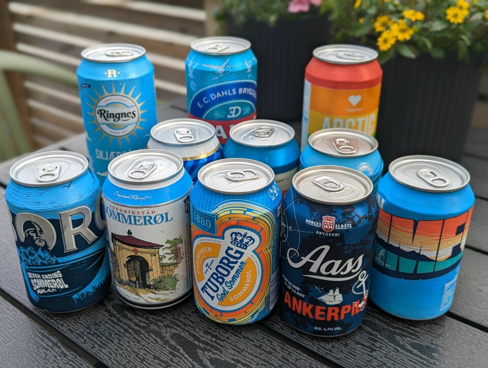 SOMMERØL: 11 ulike sommerøl du finner i de fleste butikker i sommer.