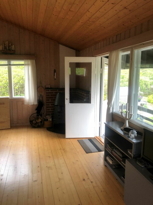 BEFORE: On this side, today the family installed the large folding door.  Photo: private
