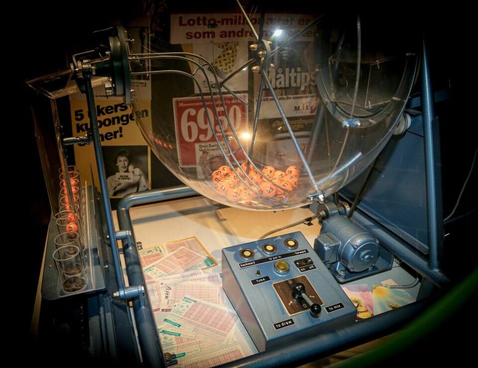 PENSJONERT: Denne lotto-maskinen har sørget for å gi en ny tilværelse for ganske mange Lotto-millionærer.