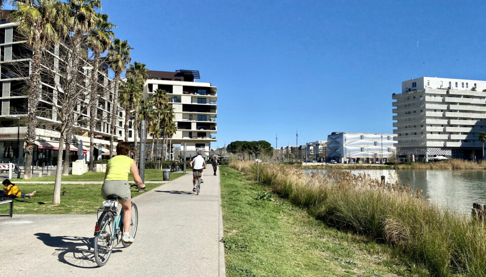 Moderne: Montpellier er en by i fremgang noe den nye bydelen Port-Marianne illustrerer.