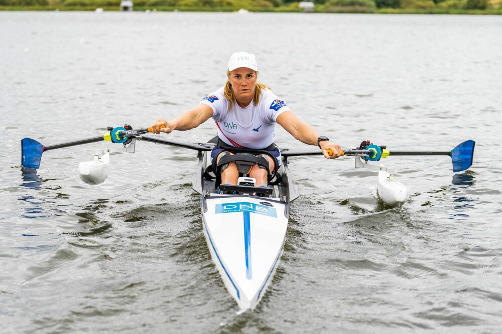 <b>RÅSTERK:</b> Birgit har stål i ben og armer – og et vinnerinstinkt det lukter gull av. Nå håper hun på VM-gull i høst og OL-gull neste år!