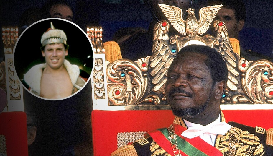 <b>OSS KONGELIGE IMELLOM</b>: «Kong Didier I» og påtroppende keiser Bokassa av Den sentralafrikanske Republikk.