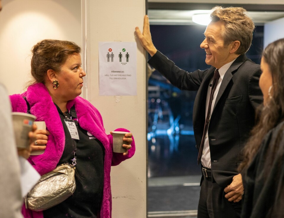 NYTT SAMARBEID: Det er Fredrik Skavlans produksjonsselskap Monkberry som skal produsere Elses kommende talkshow. Her fra da Else gjestet «Skavlan» i 2021.