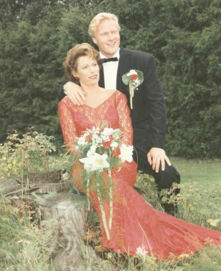 STOR DAG: Sven og Torhild giftet seg 14. august 1992. – Det mest fantastiske øyeblikket i livet mitt, sier Sven.