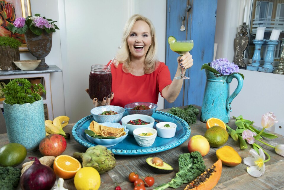 SUNT OG GODT: Det blir mye frukt og grønt for Guri som er veganer. – Et godt tips er å ta og kutt opp vannmelon, ha i en blender og vipps så har du vannmelonjuice. Det smaker forfriskende, sier Guri.