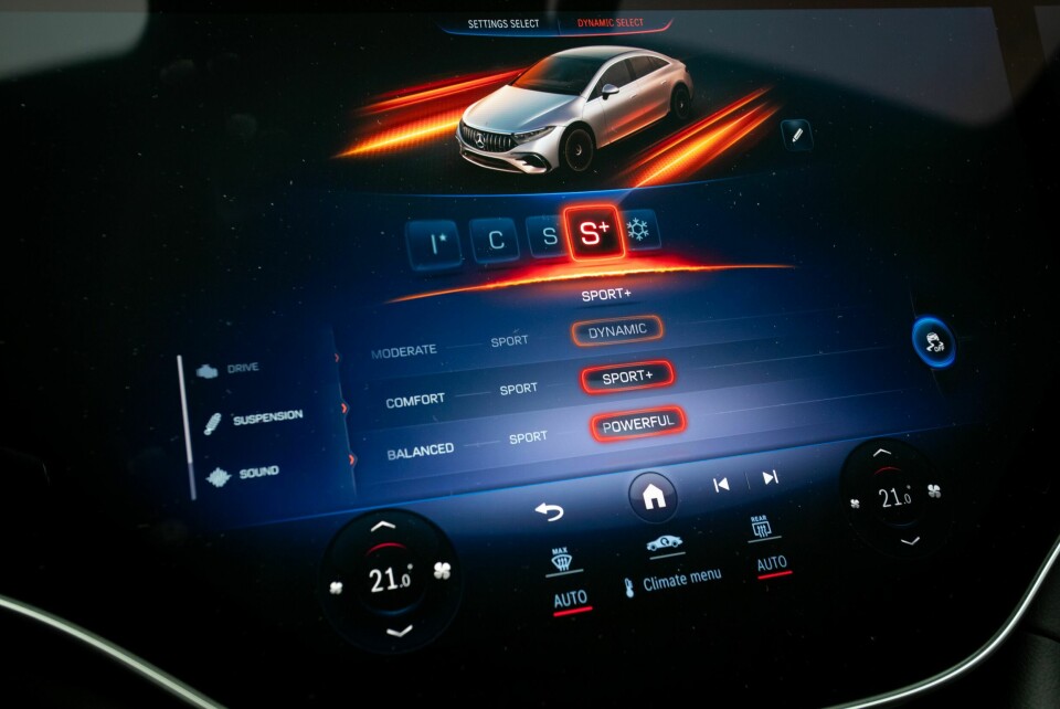 RIKTIG INNSTILLING: Ulike kjøreprogram og individuellt oppsett gir deg litt å leke med i AMG-utgaven.