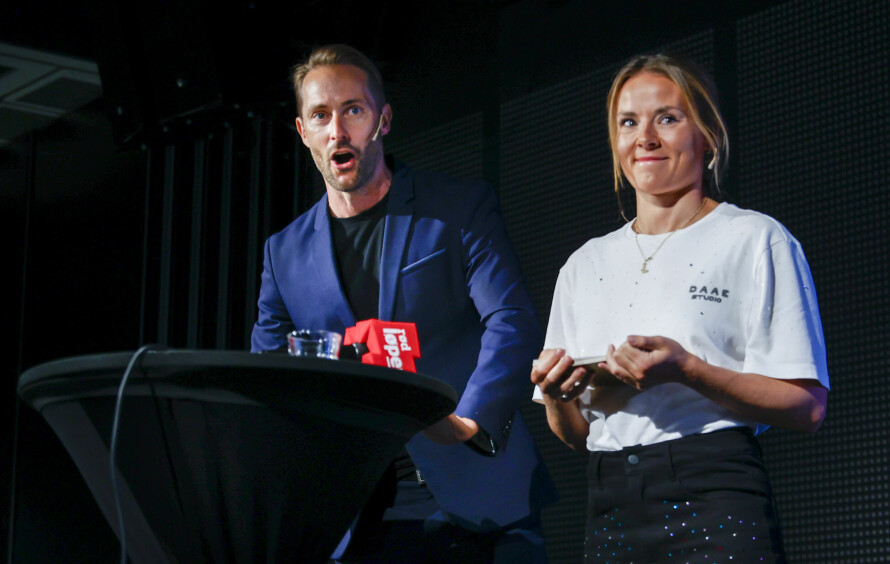 PROGRAMLEDERE: Helene Olafsen og Anders Hoff skal lede årets utgave av av «Skal vi danse»