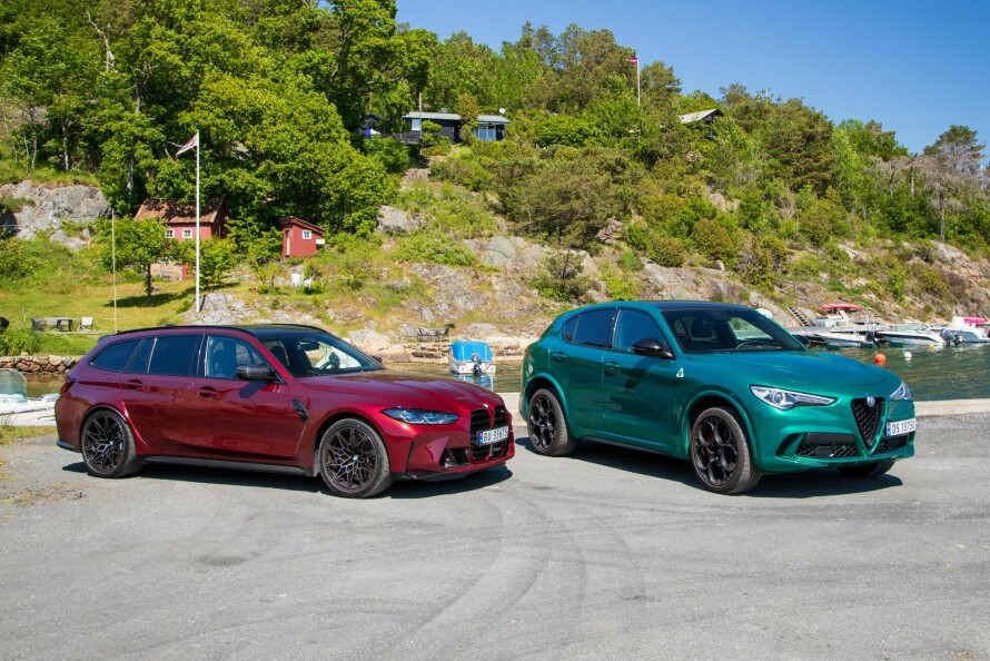 ULIKE TYPER: BMW M3 Touring er første stasjonsvognsutgave av sitt slag, mens Alfa Romeo Stelvio QV er en spennende blanding av crossover og SUV.
