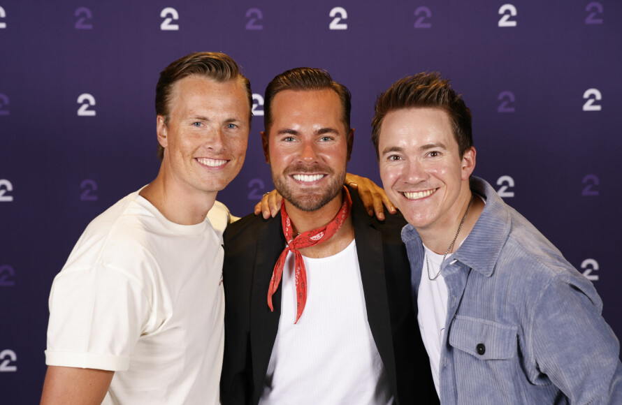 KLAR FOR DANS: Lavrans Solli , Harlem Alexander og Christer Rødseth er tre av deltakerne i høstens Skal vi danse.