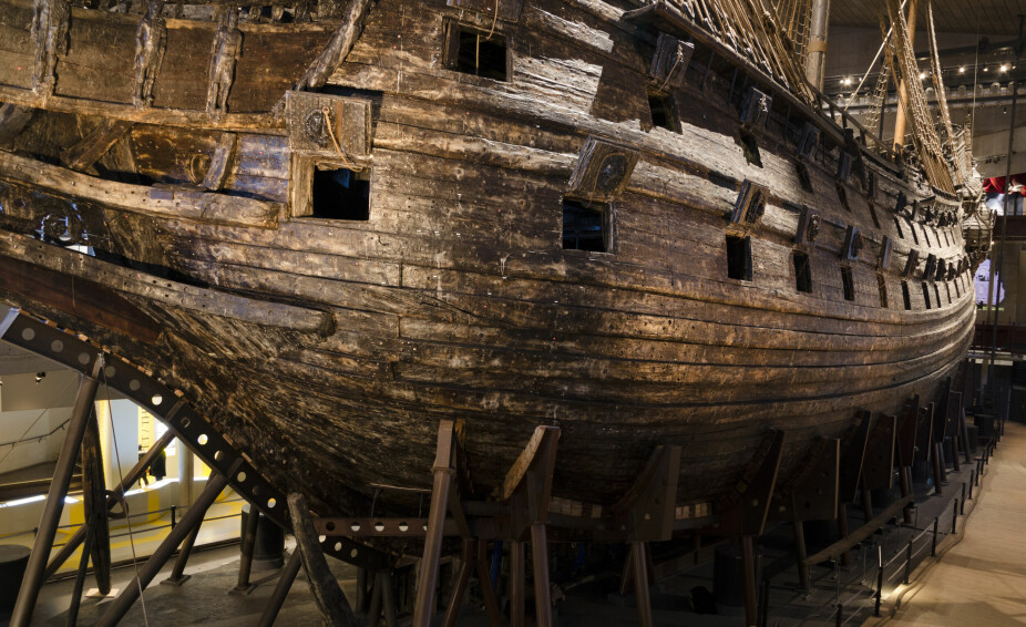 <b>PÅ UTSTILLING: </b>Vasa-skipet ble hevet fra havbunnen i 1961 og står nå på utstilling i Vasamuseet i Stockholm