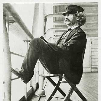 <b>LANSERTE IDEEN OM TIDSLEK PÅ DEKK:</b> Mark Twain tilbrakte mye tid på havet mot slutten av 1890-årene, deriblant ombord SS Warrimoo.